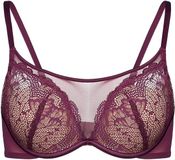 Esotiq Crown - Soutien-gorge push-up - Violet - Dentelle - Armature - Rembourrage amovible