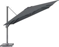 Platinum Sun & Shade – Zweefparasol – Challenger T¹ Premium - 350x350cm – Faded Black – Kantelbaar – 360° Draaibaar – 98% UV protectie