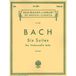 J.s. G Schirmer J.s. bach: six suites for violoncello solo: Schirmer Library of Classics Volume 1565 Cello Solo