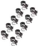 Alberts 836238 klem voor spanstaaf voor gaas | verzinkt, antraciet-metallic | klem-Ø 48 mm | Set van 10