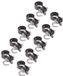 Alberts 836238 klem voor spanstaaf voor gaas | verzinkt, antraciet-metallic | klem-Ø 48 mm | Set van 10