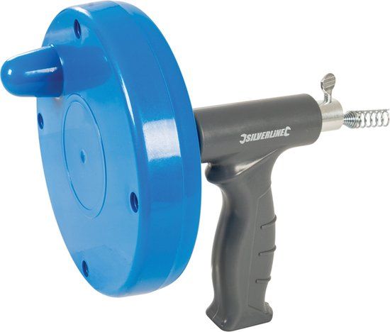 Silverline Krachtige en flexibele afvoerontstopper - 6 meter x 6 mm - met roterende kop