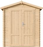 Timbela Houten tuinhuis M367F1+M367G - 1,98 m² - 136x196xH224 cm - met vloer