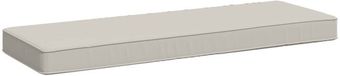vidaXL - 1-delig - Bankkussen - VUGHT - 100% - Polyester - Wit - 60 x 30 x 5 cm