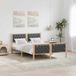 Maison Exclusive - Cadre de lit gris foncé 150 x 200 cm Bois de pin massif