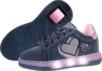 Breezy Rollers Baskets pour enfants avec roues - Violet LED - Taille 37