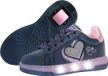Breezy Rollers Baskets pour enfants avec roues - Violet LED - Taille 37
