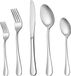 Travelhawk Bestekset - 5 Stuks - Reisbestek - Bestek To Go - Meeneem Bestek - Bestekset - Camping Bestek - Inclusief Handige Draagtas - Zilver
