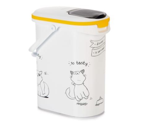Curver Voedselcontainer Dinner is Served kat 10 L - wit/geel