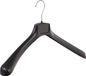 De Kledinghanger Gigant - Cintre - Cintre - Cintre - Adultes - FG48 - 10 Pièces - Plastique - Noir - Modèle Courbé - Élargissement d'épaule 6 cm - 48 cm - Cintre - Cintre - FG-Serie (FG48_00/10)