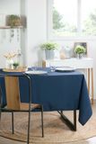 Merkloos Stof Tafelkleed - 145 x 240 cm - Donkerblauw