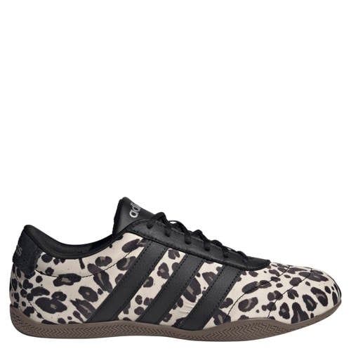adidas Sportswear Grand Court leren sneakers met panterprint - zwart/ecru