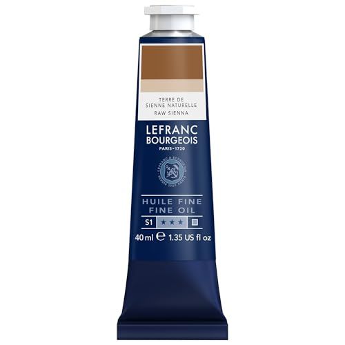 Lefranc Bourgeois 301791 Fijne olieverf van uitstekende kwaliteit, lichtecht met een gelijkmatige consistentie, tube van 40 ml, ideaal voor spieraammen, canvas, schilderbord - De natuur van Siena