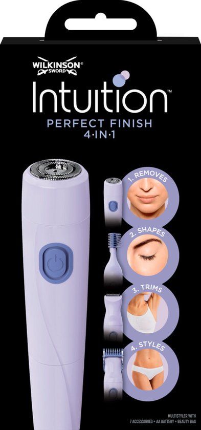 Wilkinson Sword Intuition Perfect Finish 4-in-1 - Trimmer & Styler - Face & Body - Purple