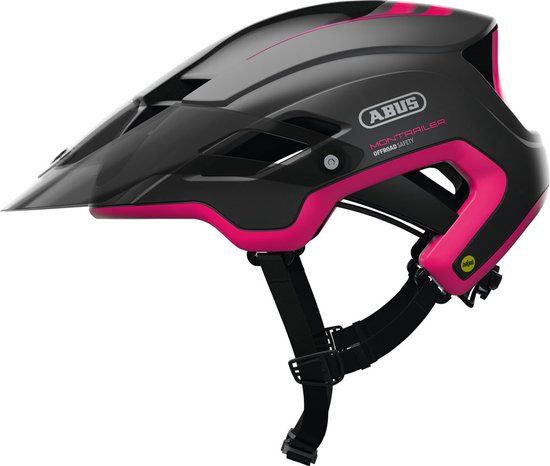 ABUS Montrailer ACE MIPS Fietshelm - Zwart/Roze - Maat M