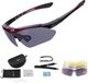 ROCKBROS Lunettes de vélo polarisées 10001 - SET, noir et rouge