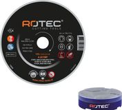 Rotec disques à tronçonner fins pour acier et inox ø115x1,3xø22,2mm. (10 pièces)