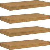 vidaXL Wandplank - Beige - 50 x 23,5 x 3,8 cm - Bewerkt hout