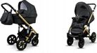 BabyLux® Sky Lark | Ensemble de poussette 2 en 1 | Black Flex | Poussette combinée | Ensemble de poussette | Poussette