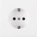 Schneider Electric Merten D-Life contactdoos - inbouw - 1-voudig - randaarde - polarwit