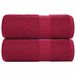 vidaXL Washandjes FROGN 2 st 30x30 cm 360 g/m² bordeaux