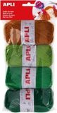 Apli Kids Wol 50 gr Tint Groen Blister met 4 stuks