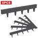 Bordure de jardin aspect pierre plastique flexible modulaire 5 mètres anthracite