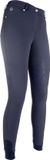 Lauria HKM Rijbroek -LG Basic- silicoon zitvlak donkerblauw 34