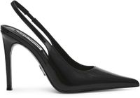 Steve Madden Dames Sandalen Reyes Zwart Leer Hakhoogte 8 cm Naaldhak Gesp Maat 39