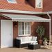 vidaXL Parasol extérieur rétractable électrique, anthracite et blanc, 4 x 3 mètres