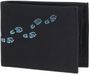 oxmox New Cryptan RFID Protect Pocketbörse Footsteps 2.0 Print Cyan Black zwart