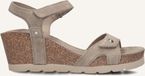 Panama Jack Julia Sandalen - Met Sleehak - Dames - Taupe - Maat 41