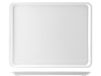 H&H Vassoio Con Bordo In Melamina Cm45X35X2 Bianco