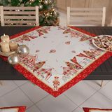 PETTI Artigiani Italiani - Kersttafelloper, tafelloper 90 x 90 cm, Circus, 100% Made in Italy