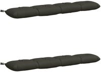 vidaXL Coussin de banc VIANEN 2 pièces 100% Polyester anthracite