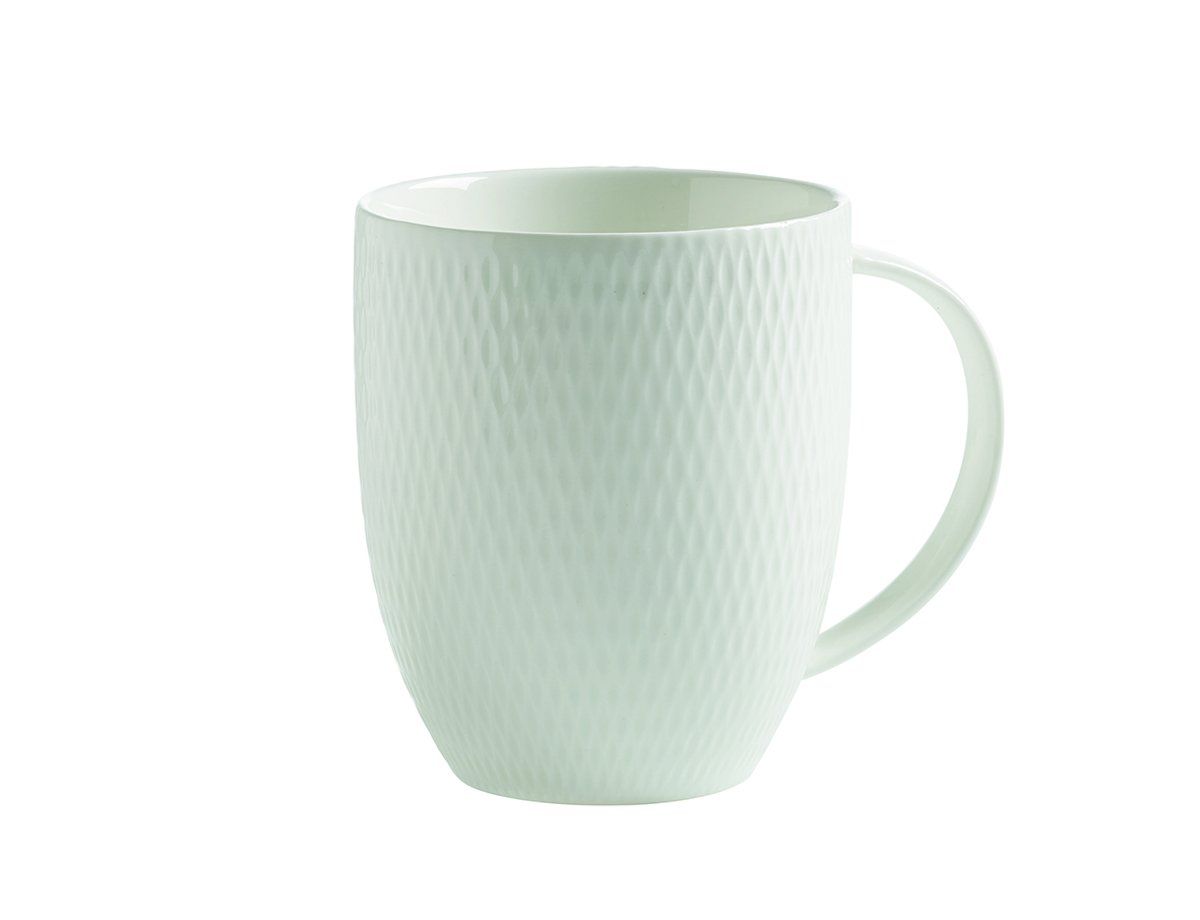 Maxwell & Williams Diamonds Round Mok - 440 ml - wit