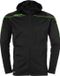 Uhlsport Stream 22 Trainingsjas Met Capuchon Kind Zwart-Fluor Groen Maat 164