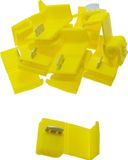 baytronic 10x connecteurs rapides / voleurs de tension jaune