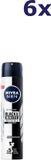Nivea 6x Deospray Men XXL - Invisible Black & White Original Anti Transpirant 200 ml