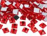 Decoratieve edelstenen van acryl, vierkant, 12 x 12 mm, ca. 500 stuks.