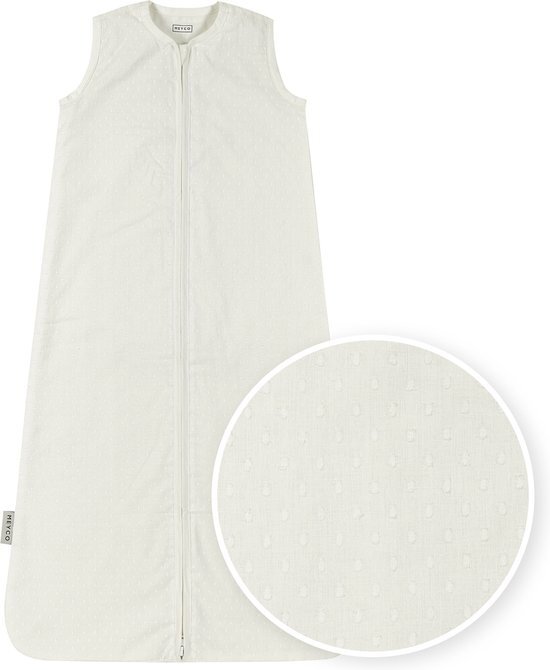 Meyco Baby Plume baby zomerslaapzak - offwhite - 70cm