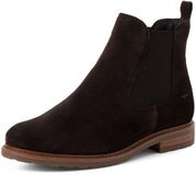 Tamaris Chelsea-laarsjes voor dames, leren enkellaarsjes 1-25056-41-347, dames, bruin