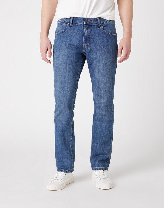 Wrangler Authentic Regular Jeans - Blauw - Heren - Maat 42W / 30L - 5400852557366