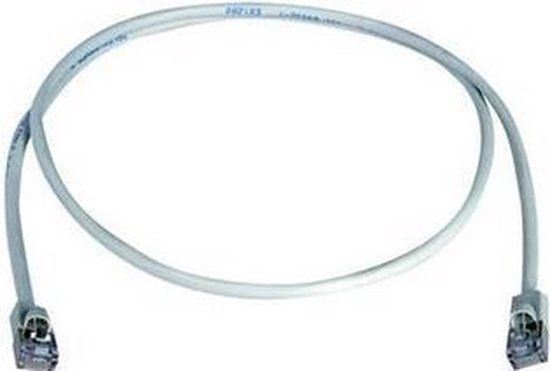 Telegärtner L00001A0244 Rj45 Netwerk Aansluitkabel Cat 5E F/Utp 2 M Grijs Vlambestendig Halogeenvrij