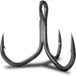 VMC Kaptain Triple Fish Hook (2/0, Gris, 5 Pièces)