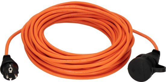 Brennenstuhl 1169950 Strom extension cable Orange 25m Ölbeständig, UV-Beständig