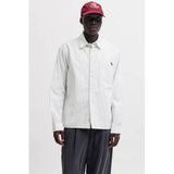 JACK & JONES ORIGINALS gestreept overhemd met borduursels - wit