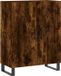 vidaXL Dressoir, bewerkt hout, gerookt eikenkleurig, 69,5x34x90 cm