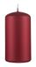 DONAU HOME Standaard gelakte stompkaars, paraffinekaars, 60 x 115 mm, mat metallic rood, decoratieve stompkaars, 1 stuk, voor decoratie