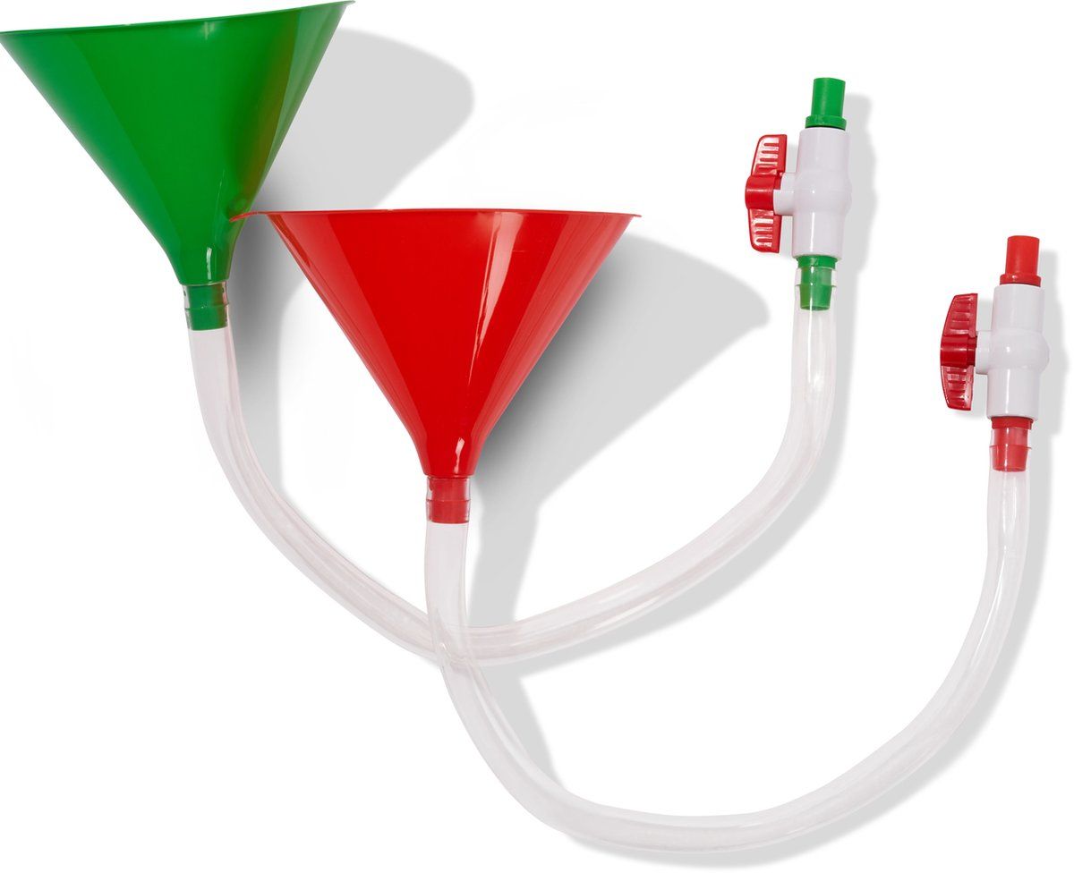 The Twiddlers Bierbong met Afsluitklep - Hoogwaardige Biertrechter met Lekvrije Stop - Ideaal voor Studentenfeesten, Leuke Festivals – Bier drinkspelletjes voor verjaardagen, Kerstmis, nieuwjaarsfeest